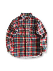 アメカジ チェック柄 コットン 長袖シャツ