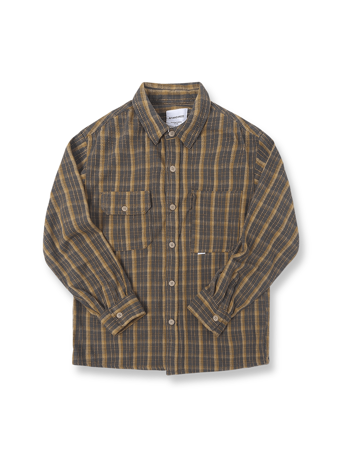 ヘビーボッシュ加工が映えるワークスタイルチェックシャツ