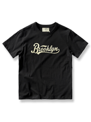 ブルックリンプリントのアメリカンヴィンテージ半袖Tシャツ