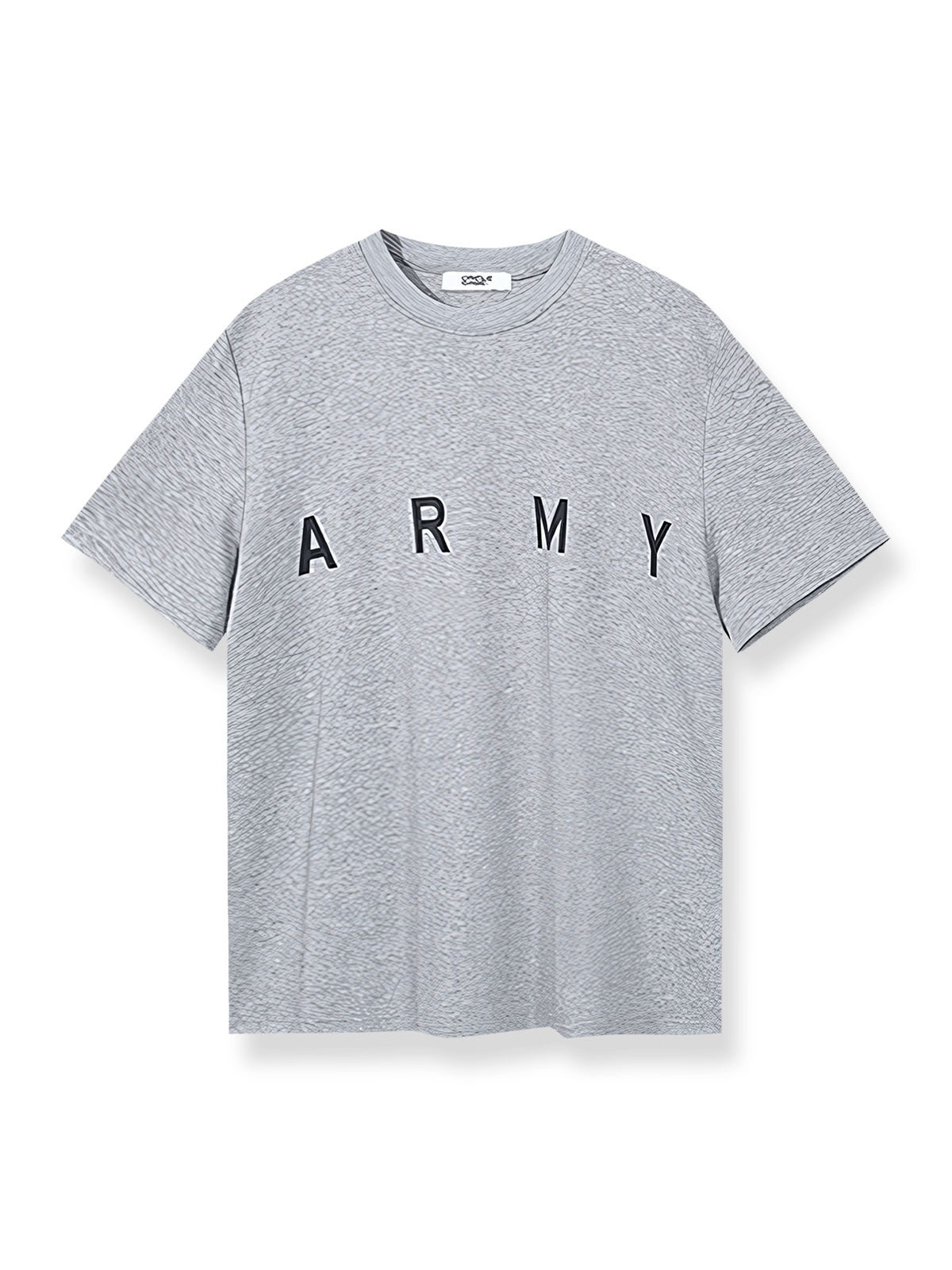ミリタリーテイストのARMYロゴが印象的な半袖Tシャツ