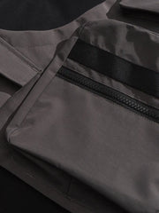 バックパックポケット配色ナイロンショーツ