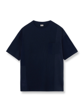 竹節コットンポケット付きTシャツ。