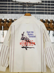 ベースボールグラフィック プルオーバーポロスウェット