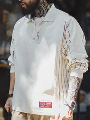 ベースボールグラフィック プルオーバーポロスウェット