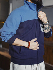 ワッフル地 ジップアップ トレーニングジャケット