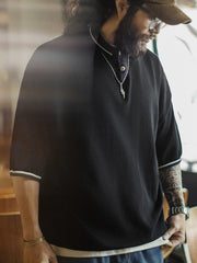 ストライプカラーポロ オーバーサイズ