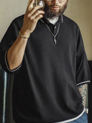 ストライプカラーポロ オーバーサイズ