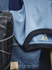 ブルースカラーブロックエアレイヤーTシャツ