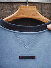 ブルースカラーブロックエアレイヤーTシャツ