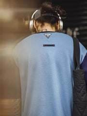 ブルースカラーブロックエアレイヤーTシャツ