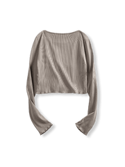 BMスタイルクロップドニットトップス