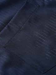 3色ストライプ 裏フリース ビジネスシャツ