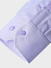 細ストライプ柄 ビジネスカジュアルシャツ