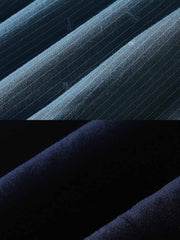 細いストライプ フリースシャツ