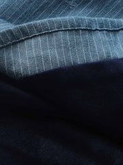 細いストライプ フリースシャツ