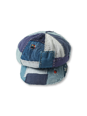 ボロパッチワーク八角帽