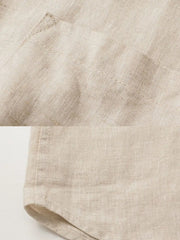 サマーブリーズ リネン プルオーバーポロ