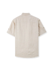 サマーブリーズ リネン プルオーバーポロ