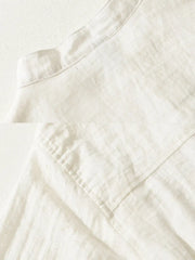 微孔立ち襟サマーシャツ