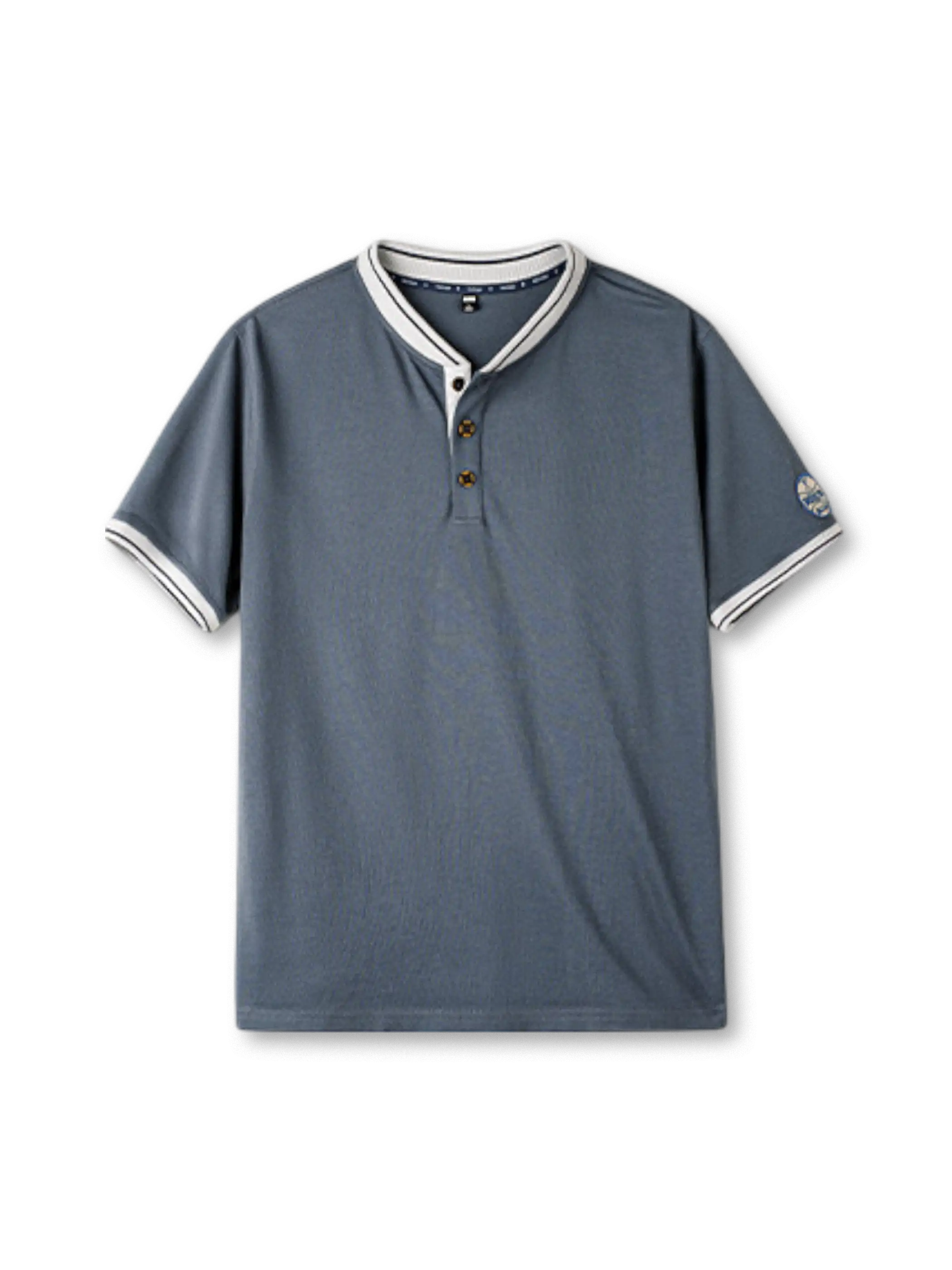 “BROOKLYN”刺繍パッチとヘンリーネック仕様が特徴の1950年代スタイルヘビーウェイトコットンTシャツ