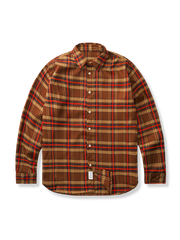 ブラウンレトロチェック柄ジャケット