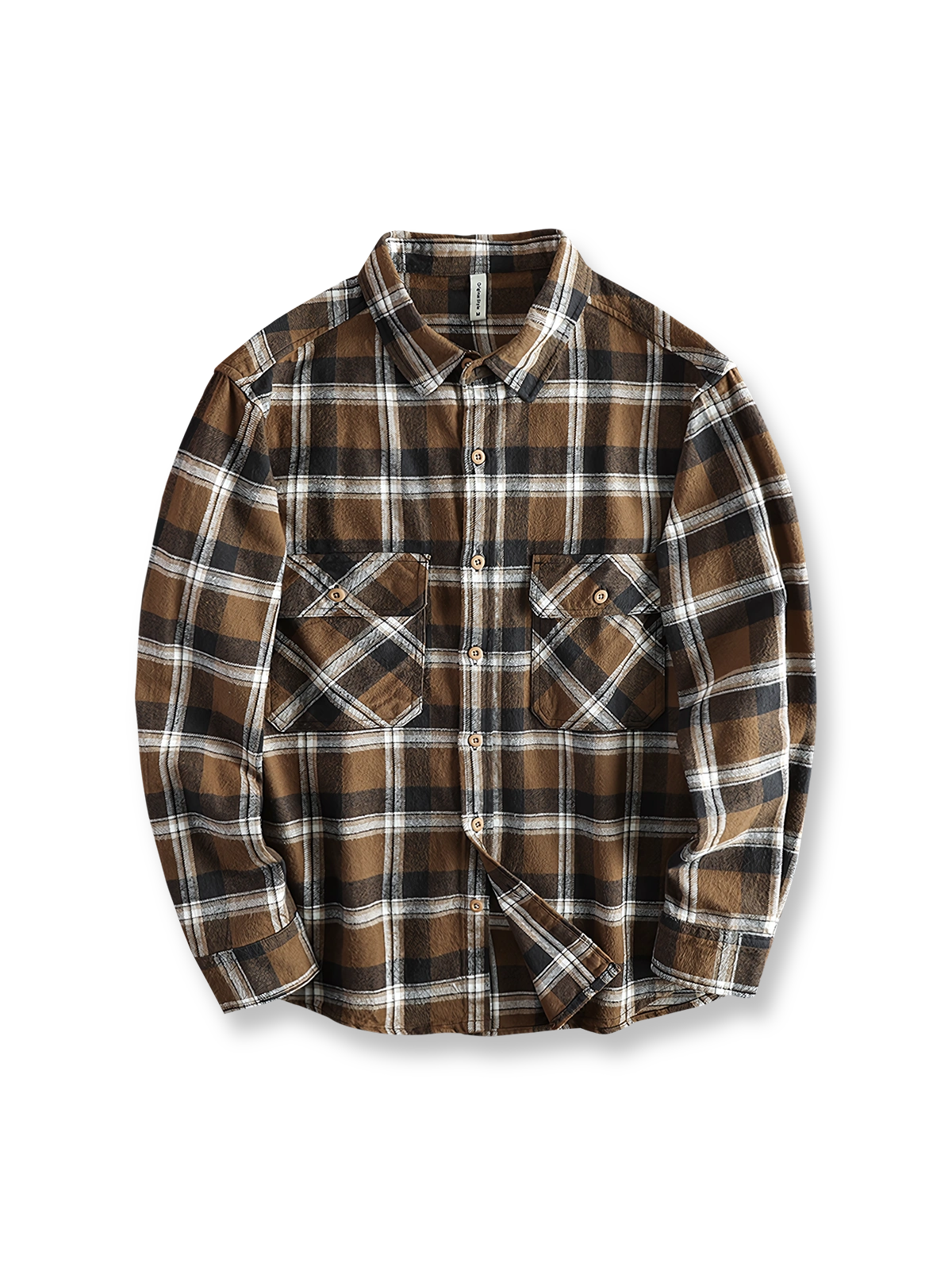 起毛加工と厚手生地が特徴のヴィンテージ格子柄ヘビーネルシャツ