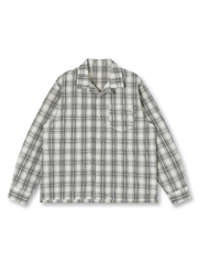 サッカー生地チェックキューバシャツ画像