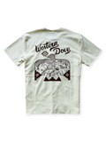 牛骨サンダーバードヘンリーネックTシャツ