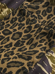 カモフラージュ×レオパードパッチワークカーゴショーツ