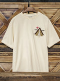 CAMP BASE ジップアップテント刺繍Tシャツ