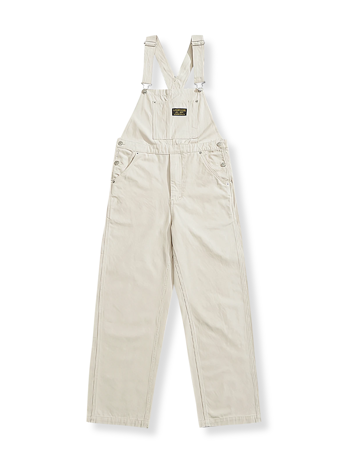 高品質なキャンバス素材のゆったりフィットオーバーオール