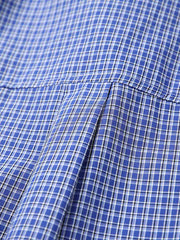 製品画像: Cityboyスタイルのマイクロチェック柄長袖シャツの全体像
詳細画像: マイクロチェック柄とボタンディテール
