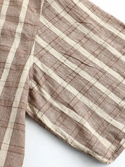 シティボーイ 水洗ストライプ ワイドシャツ