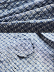 クラシックチェック&ラインストーンシャツ