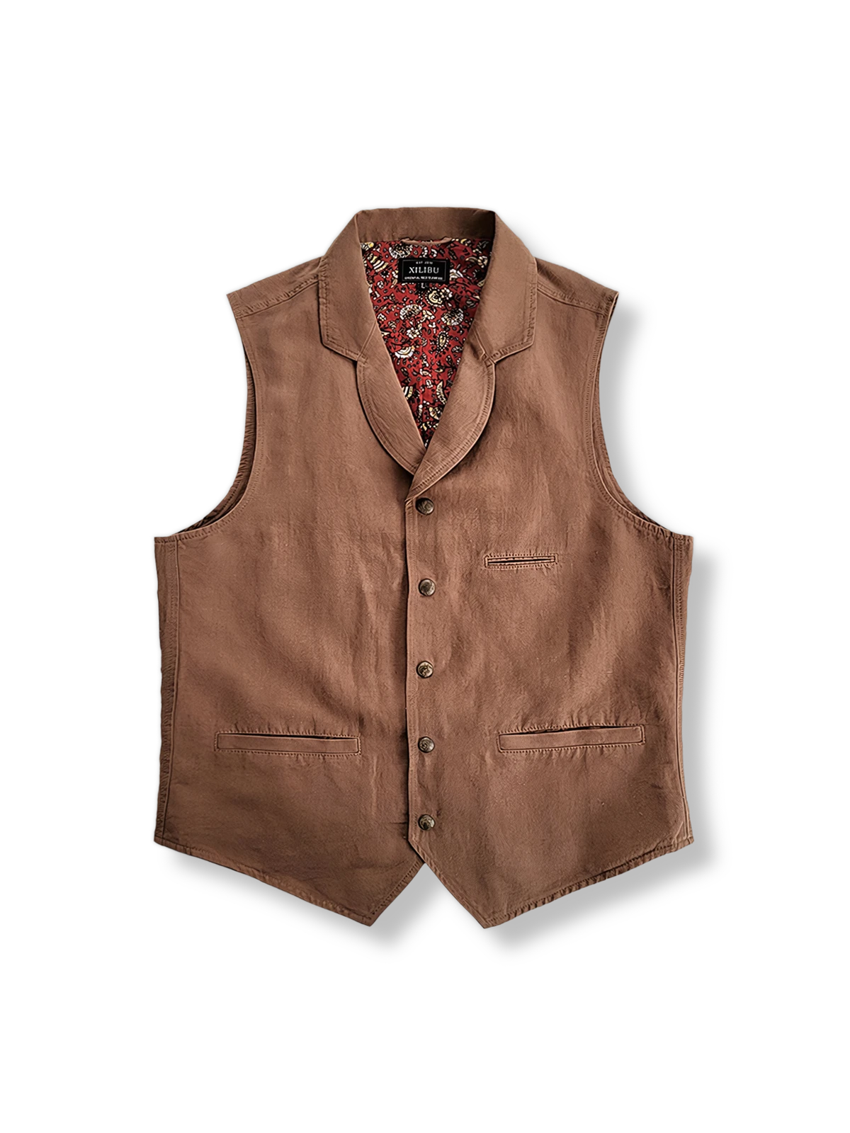 クラシックでヴィンテージ感あふれるコットン製ベスト