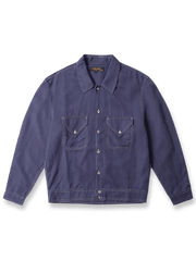 テンセルコットンツイル製のショート丈ウエスタンシャツ。コントラストステッチと広州“Kwangchow”刺繍でヴィンテージ感を演出。