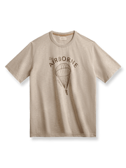 クラシックパラシュートレタープリント半袖Tシャツ。