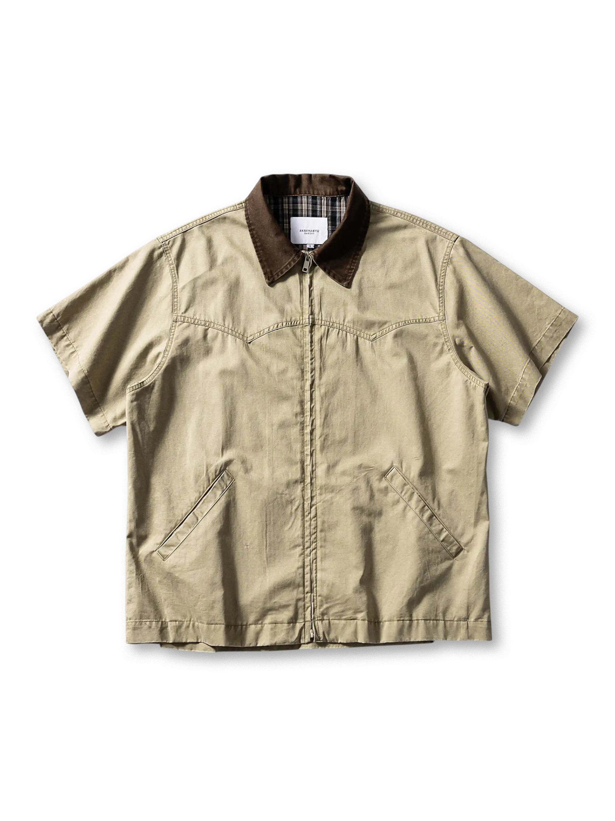 ワイドシルエットとダブルジップが特徴のデトロイトヴィンテージワークシャツ