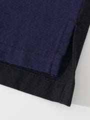 カラーブロック切替キューバシャツ