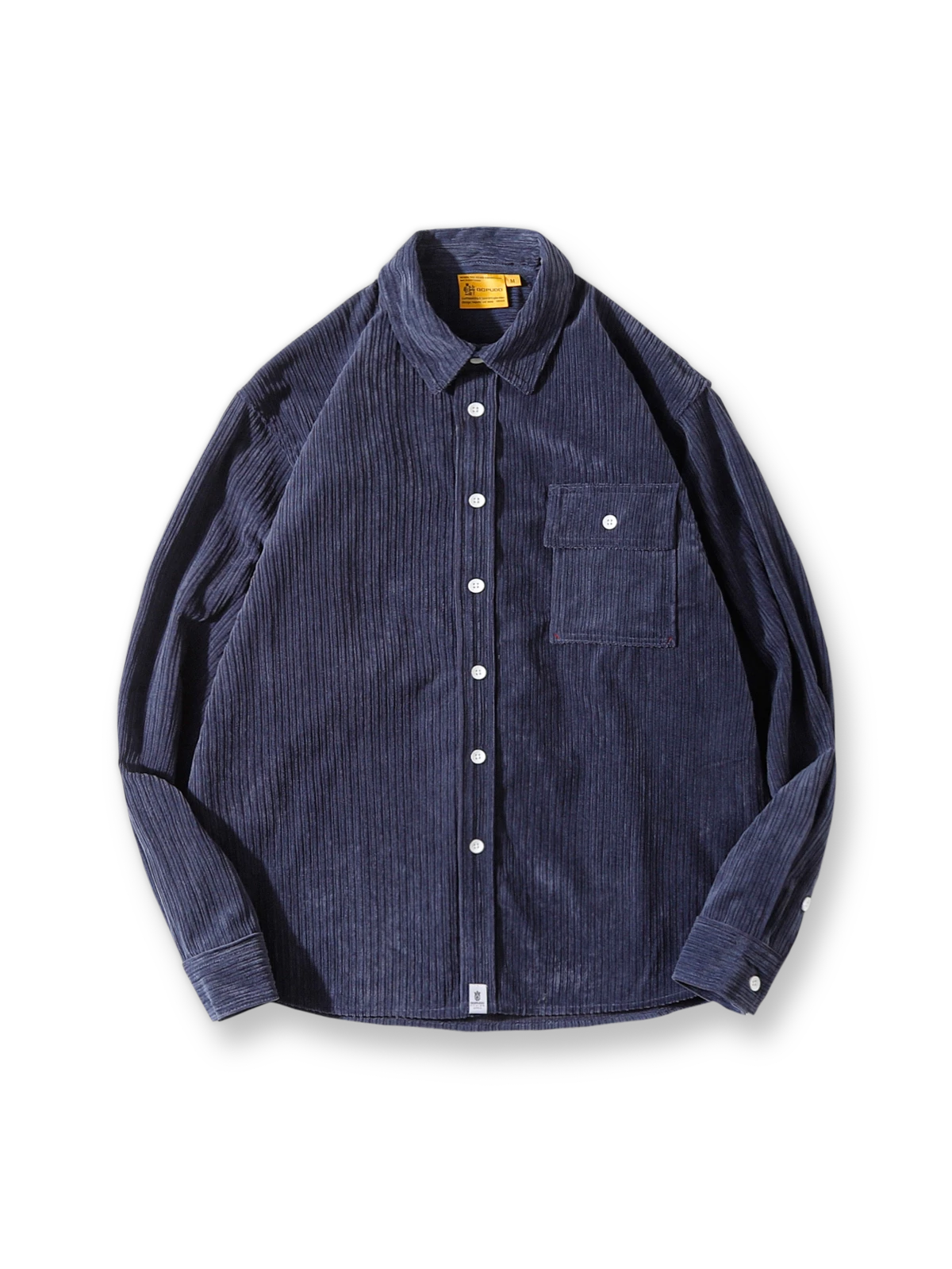 5色展開のコーデュロイカジュアルシャツ