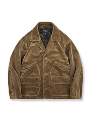 ウールライナー付きコーデュロイハンティングジャケット。