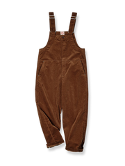 21ウェールのコットンコーデュロイ素材を使用したストレッチオーバーオール。