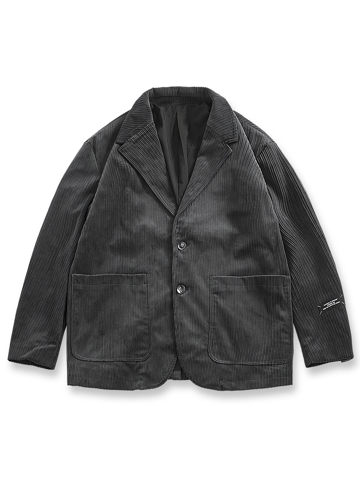 太い畝のコーデュロイストライプが特徴のジャケット。