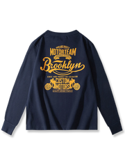 「Brooklyn」プリントのクルーネックスウェットの製品イメージ