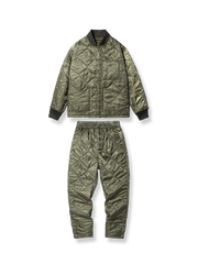 キルティングパターン中綿入りCWU-9Pジャケットとパンツのセットアップ