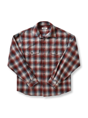 ダメージ加工が映えるルーズフィットチェックシャツ