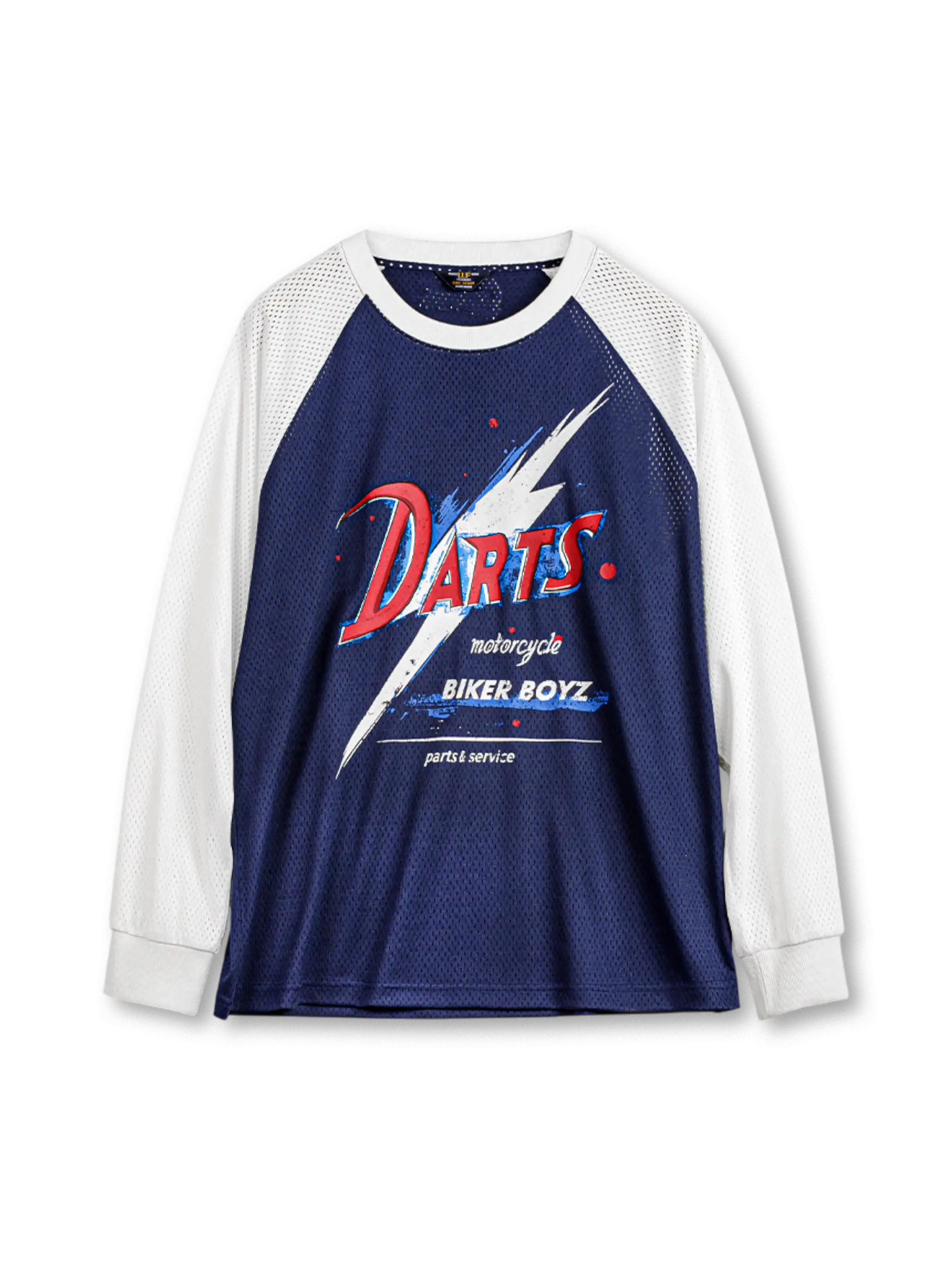 DARTSラグランメッシュ長袖Tシャツ正面