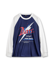 DARTSラグランメッシュ長袖Tシャツ正面
