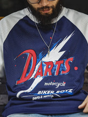 DARTS ラグランメッシュ長袖Tシャツ