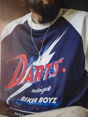 DARTS ラグランメッシュ長袖Tシャツ